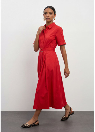 Vestido Midi Saia Evasê