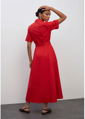 Vestido Midi Saia Evasê