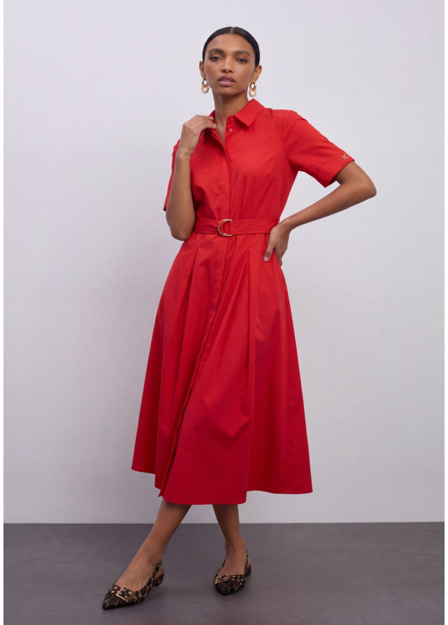 Vestido Midi Saia Evasê