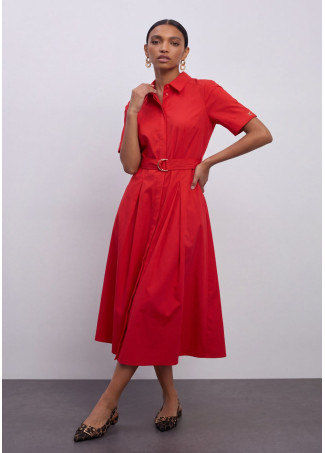 Vestido Midi Saia Evasê