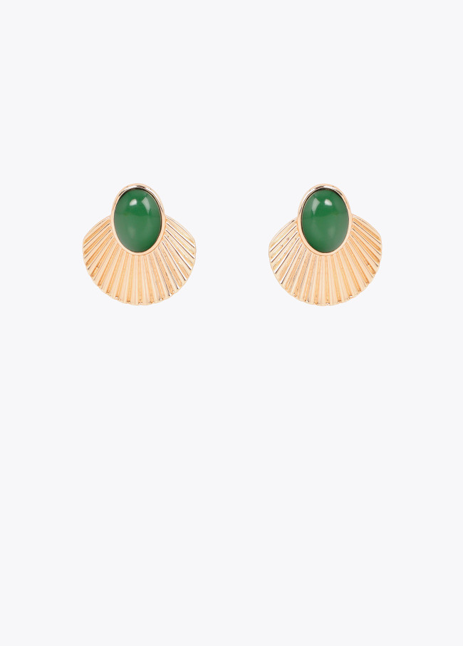 Boucles d'oreilles Texture Relief Abanico