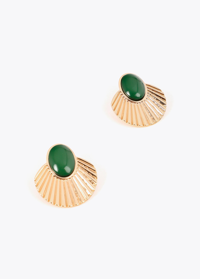 Boucles d'oreilles Texture Relief Abanico