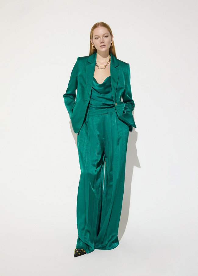 Top con Scollo Drappeggiato Spalline Sottili