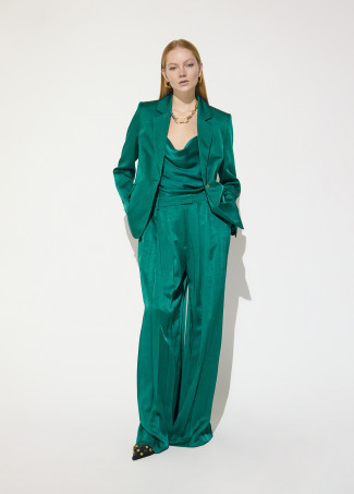 Top con Scollo Drappeggiato Spalline Sottili