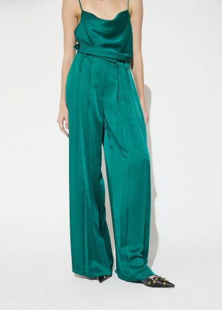 Pantaloni palazzo con doppie pieghe