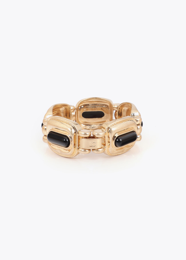 Pulsera elástica dorada