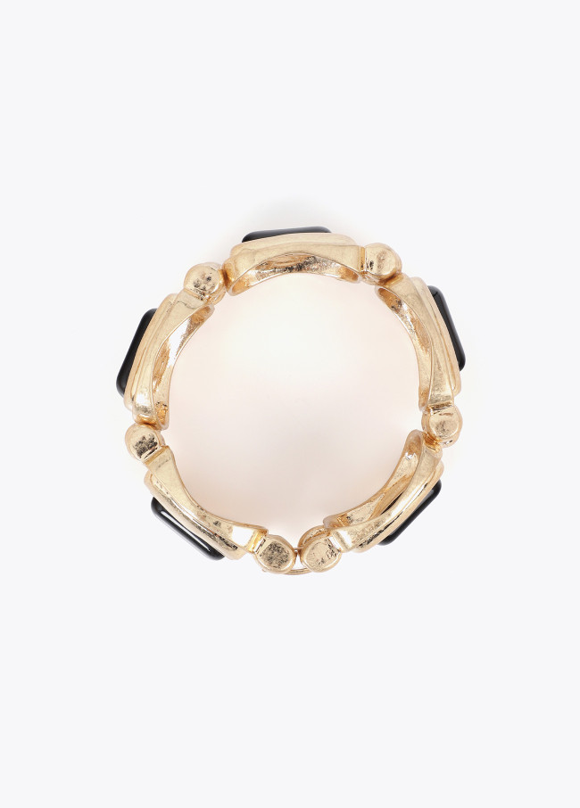 Pulsera elástica dorada