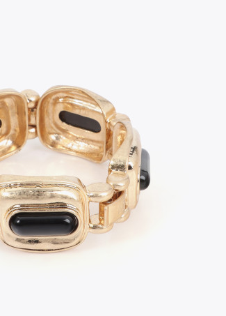 Pulsera elástica dorada