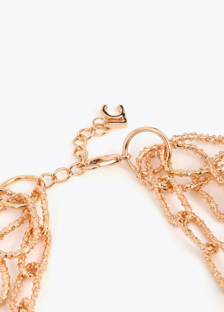 Collier Multi-Chaînes Texturé