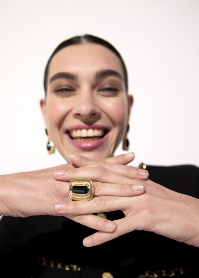 Acrylic Medallion Ring