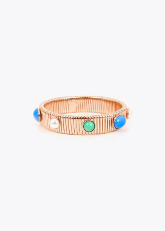 Bracciali texture rilievo con incrostazioni