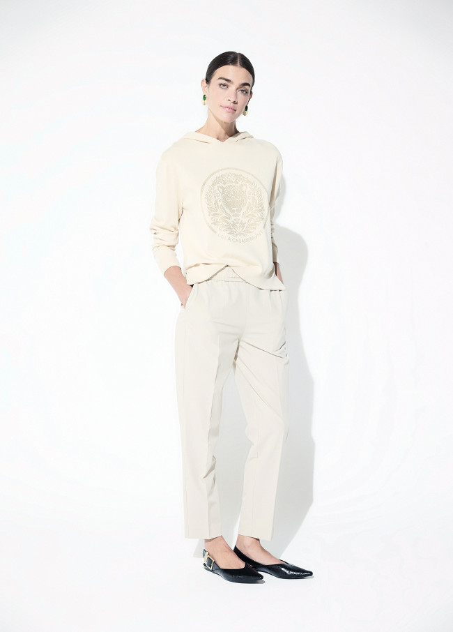 Maglione con Cappuccio e Borchie