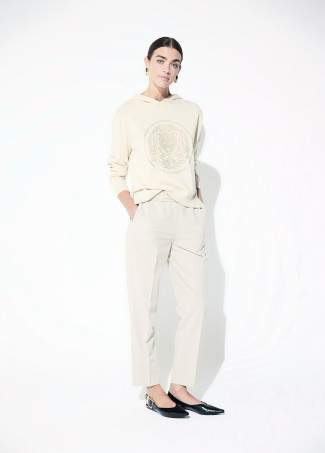 Maglione con Cappuccio e Borchie