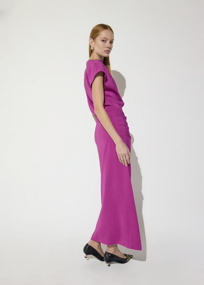 Eventkleid mit Knopfdetails