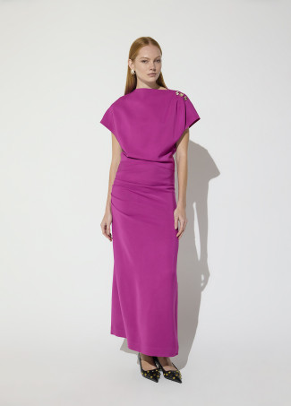 Eventkleid mit Knopfdetails