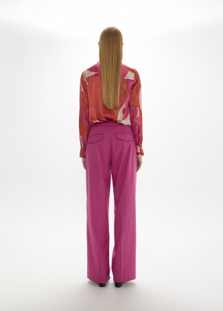 Pantaloni dritti Alfons colore solido