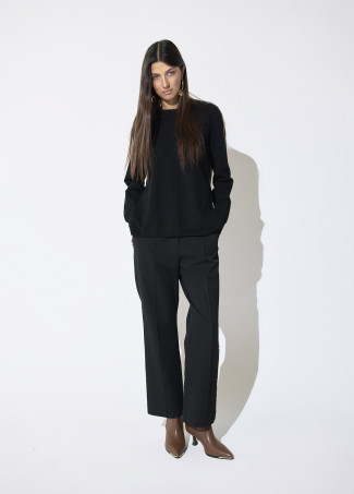 Pleated Back Leopard Sweater