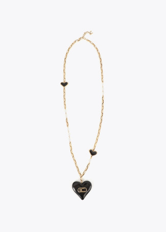 Collar largo con colgante corazón
