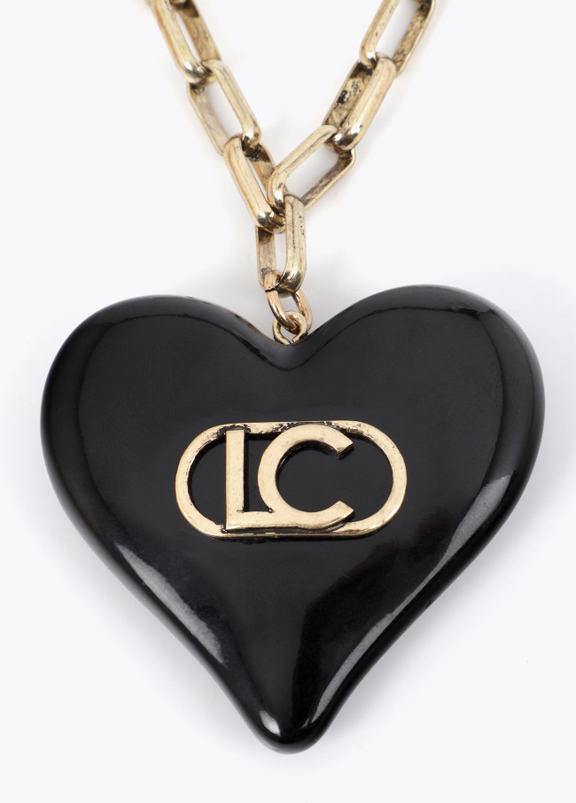 Collana lunga con ciondolo cuore personalizzato