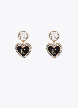 Orecchini Combinati Brillanti con Cuore Personalizzato