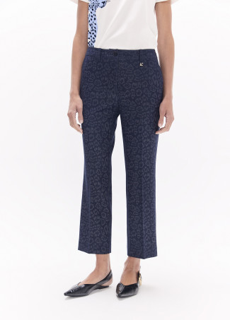 Pantalón animal print azul