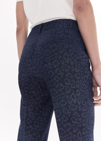 Pantalón animal print azul