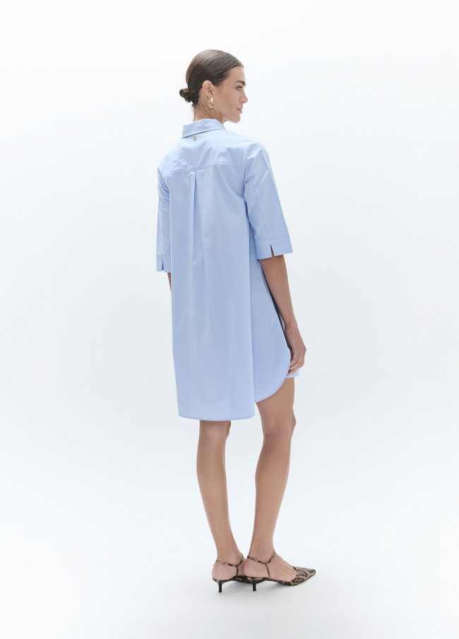 Vestido camisero corto