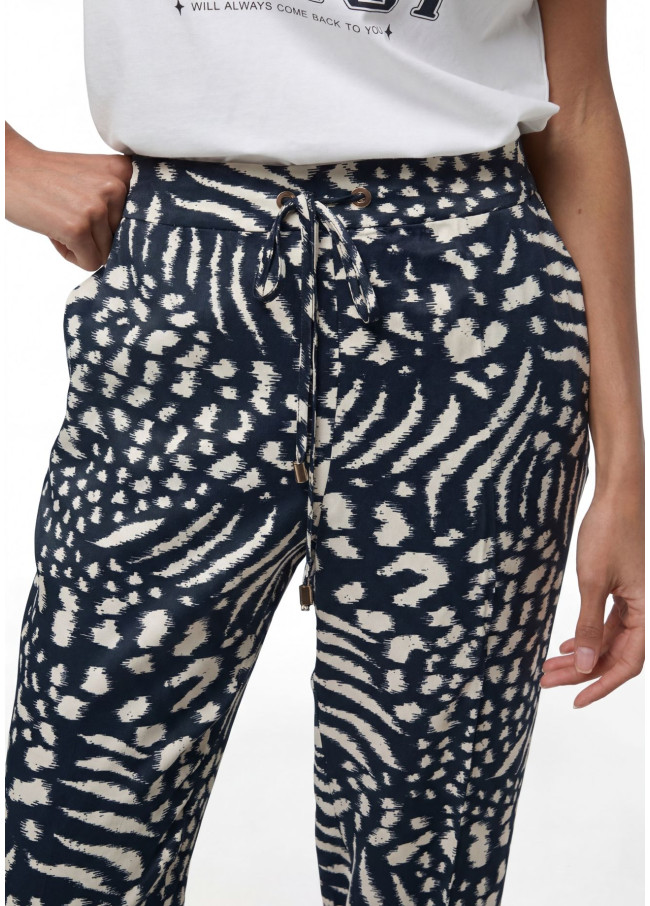 Jogger en satin imprimé