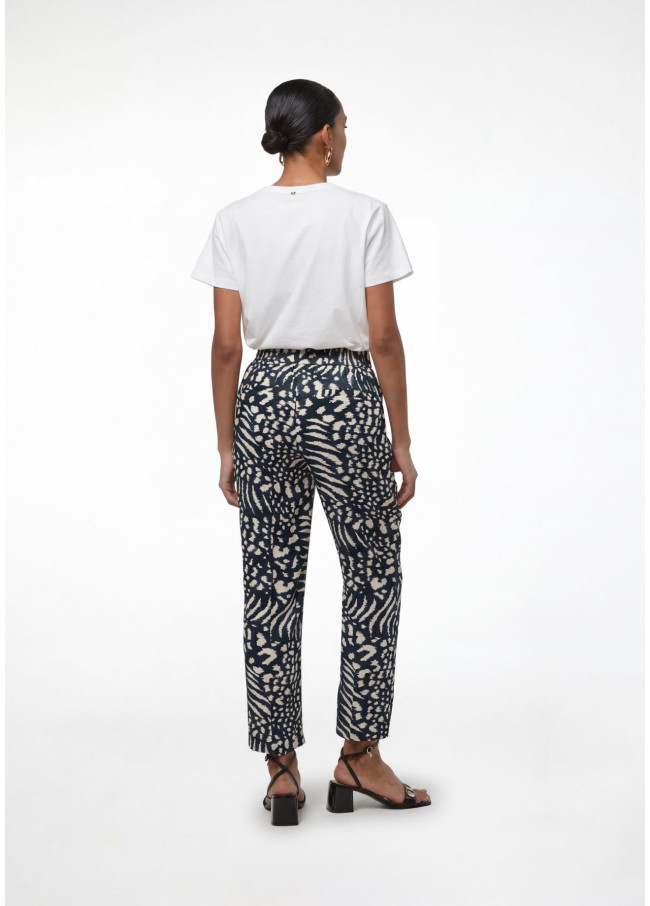 Jogger satén estampado