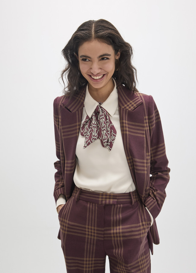 Windowpane Check Blazer