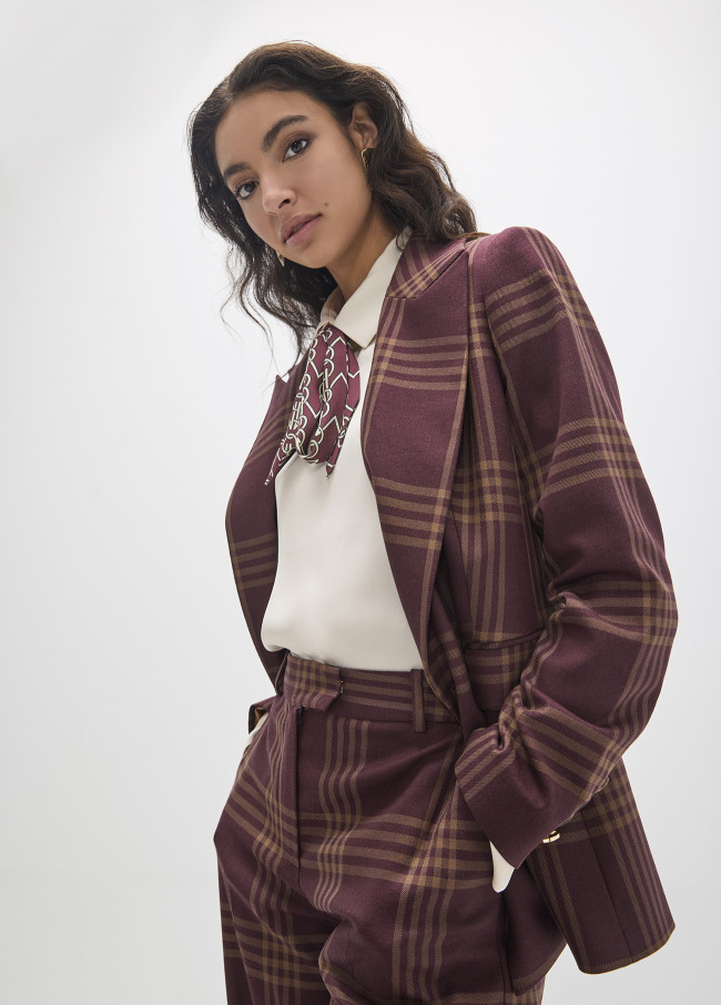 Windowpane Check Blazer