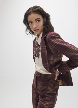 Windowpane Check Blazer