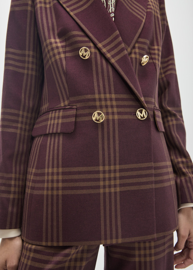 Blazer xadrez janela