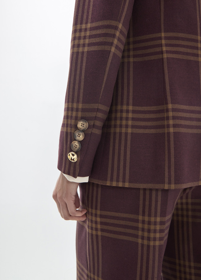 Blazer xadrez janela