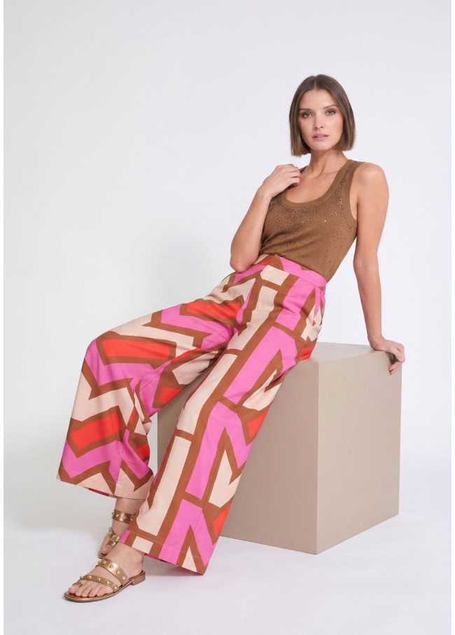 Culotte fluide imprimée