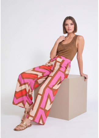 Culotte fluide imprimée