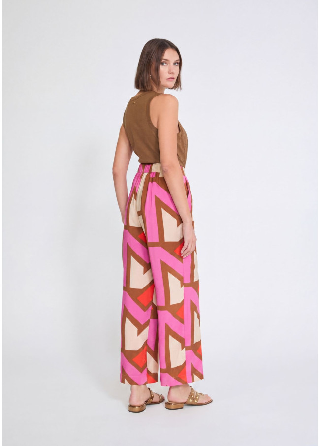 Culotte fluide imprimée