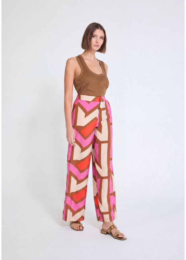 Culotte fluide imprimée