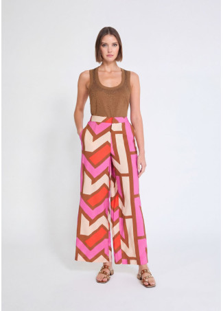 Culotte fluide imprimée