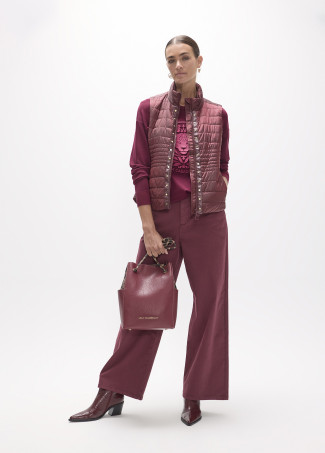 Maglione in Rilievo Bordeaux
