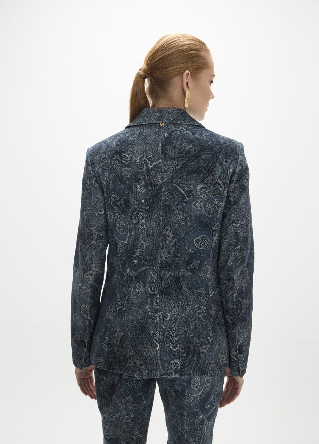 Americana micropana estampada paisley