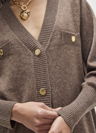 Cardigan Longo Militar