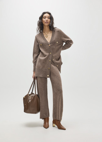 Long Military Cardigan