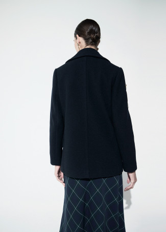 Cappotto Navy con Toppe