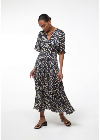 V-neck Print Dress