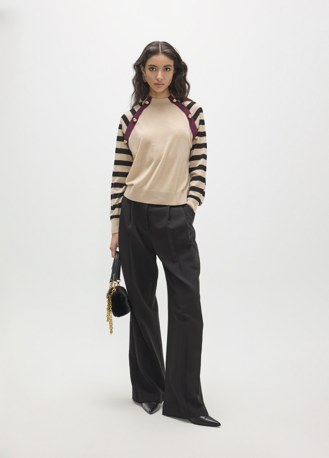 Striped Contrast Jumper