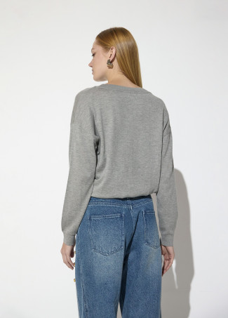 Maglione con cristalli