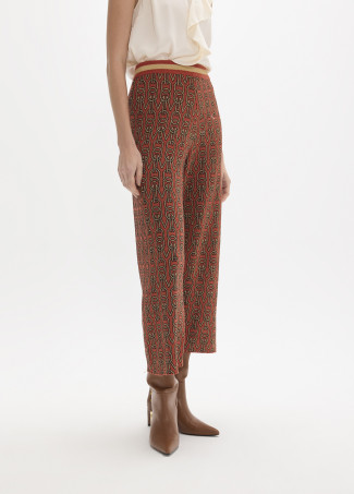 Jacquard Knit Logomania Pants