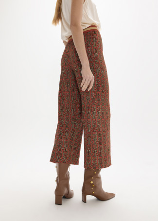 Jacquard Knit Logomania Pants
