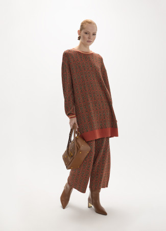 Jacquard-Hose Logomania
